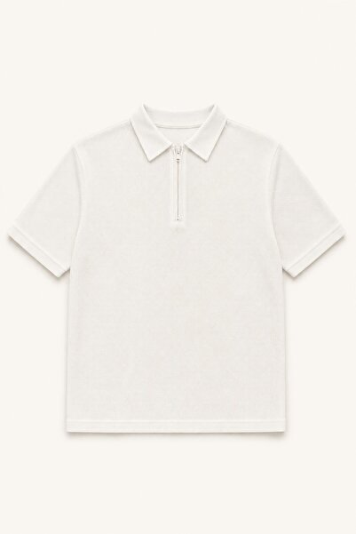 DeFacto Regular Fit Half Zip Closure Short Sleeve Basic Polo T-Shirt H3718Ax26Au