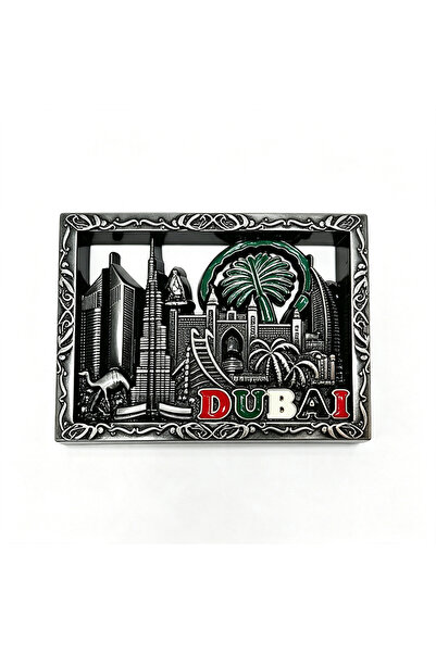 NUJET R471 Urban landmark metal refrigerator magnets retro relief hollowed-ou...