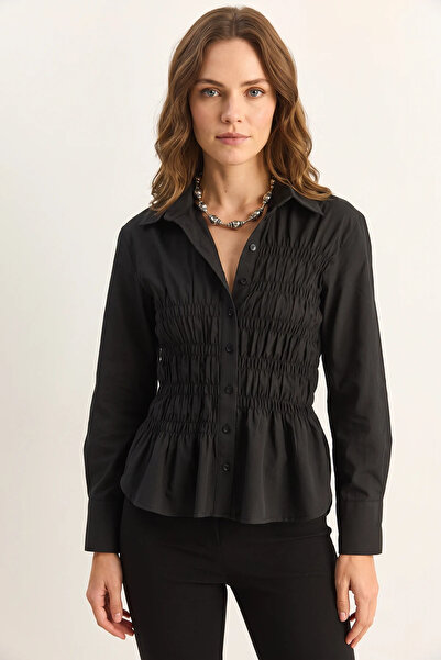 Şeker Portakalım Women's Asymmetrical Gathered Detailed Elastic Waist Formed ...