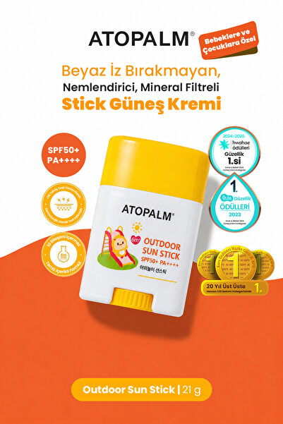 Atopalm Bebek ve Çocuklar İçin Mineral Filtreli Stick Güneş Kremi Outdoor Sun...