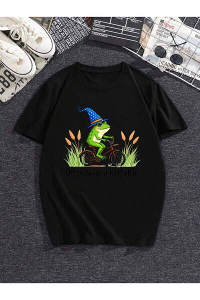 25W Plus Size Women's "Go Cause A Little Chaos" Wizard Hat Cycling Frog Print...