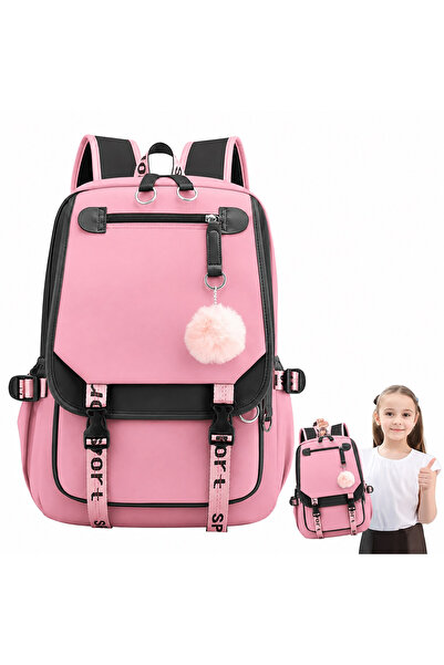 OEM Rucsac Roz robust, impermeabil, pentru școală, călătorii, fitness 30 x 10...