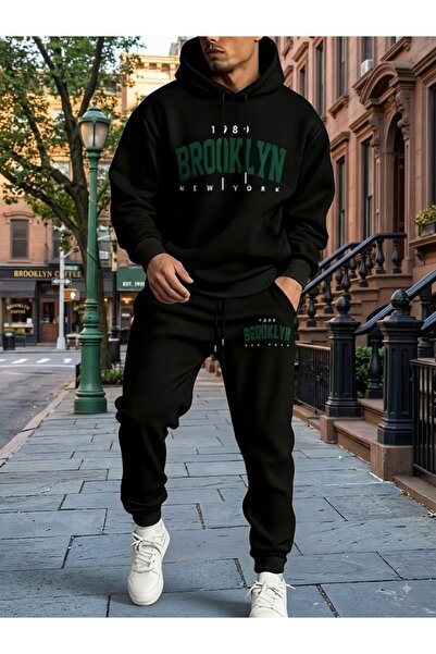 WOODROFFE Unisex Brooklyn Oversize Hooded Tracksuit Set Loose Fit
