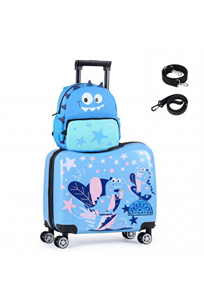 Giantex Set de 2 valize pentru copii cu roți pivotante