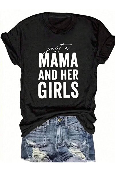 k222 Just A And Her Women's T-Shirt - Matching Family Design (For Moms &), Sh...