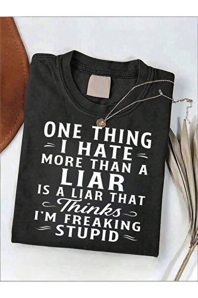 2BIR Funny Slogan T-Shirt For Men Women: 'I Liars, But What I Hate More Is Li...
