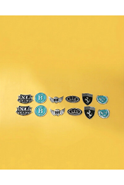 lina oto aksesuar 12 Metal Nuts with Emblem Tape Campaign