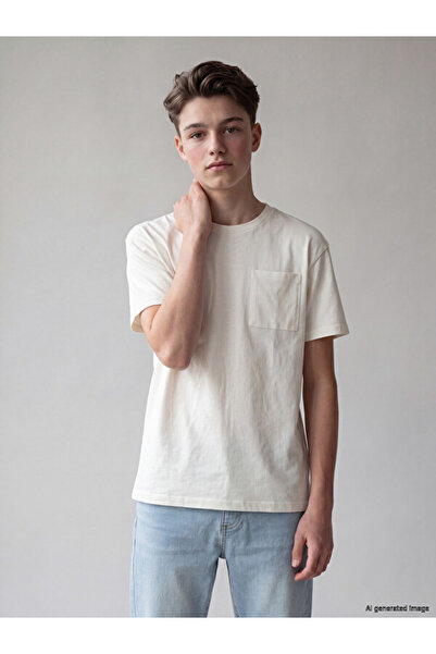 LC Waikiki Esvab • Modern & Distinctive Zero Roba Collar Pocketed Boys' T-Shirt