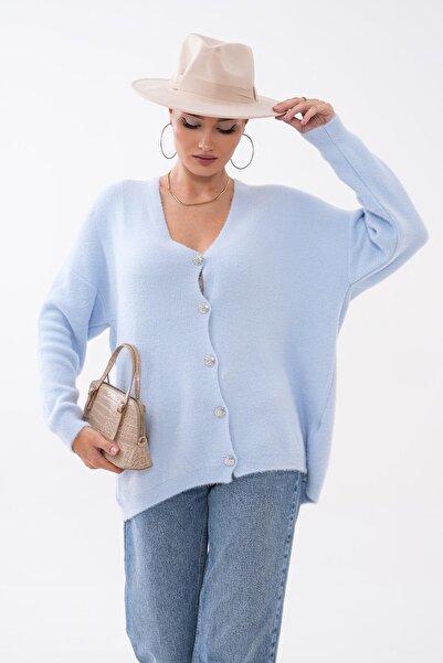 ŞİMAL Women's Buttoned Long Cardigan 265156