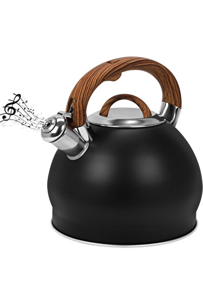 Belle Vous Whistling Kettle, stainless steel, 3 L, heat-resistant handle, 19....