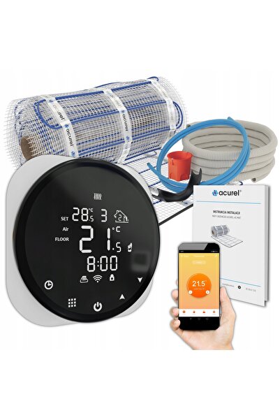 NO BRAND Încălzire baie - Covoraș electric sub gresie + Kit termostat 4,5m²