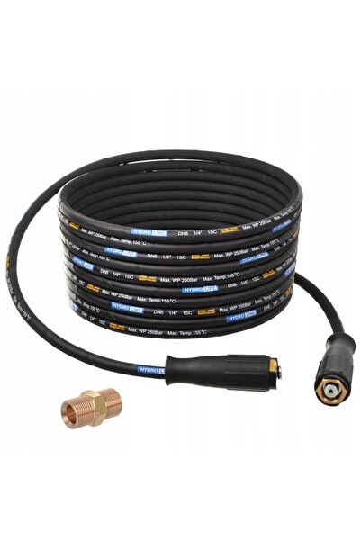 NO BRAND HydroLine furtun de cauciuc de 25 m cu împletitură de oțel 250 bar p...