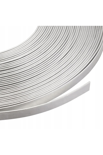 NO BRAND Bandă de aluminiu pentru radiator 10mm 1mm 1kg 35m Profil flexibil plat