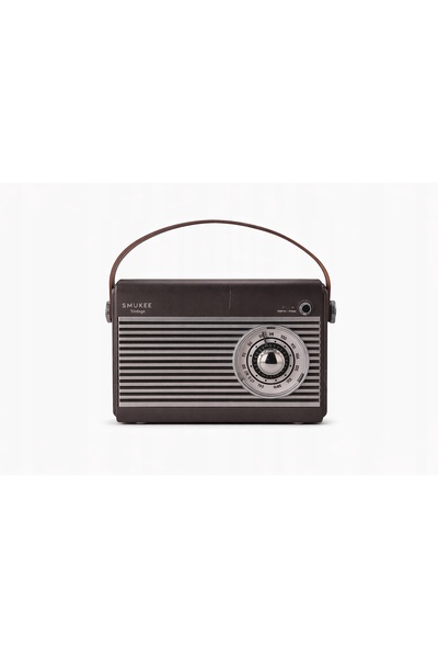 NO BRAND Radio cu difuzor Bluetooth SMUKEE VINTAGE 5W, negru