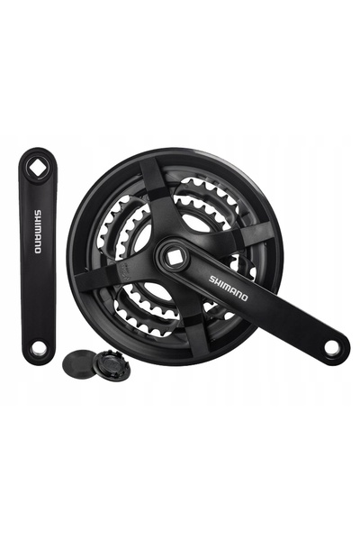 Shimano Korba FC-TY301 42/34/24 170mm 6/7/8 viteze negru cu capac P+L + capace