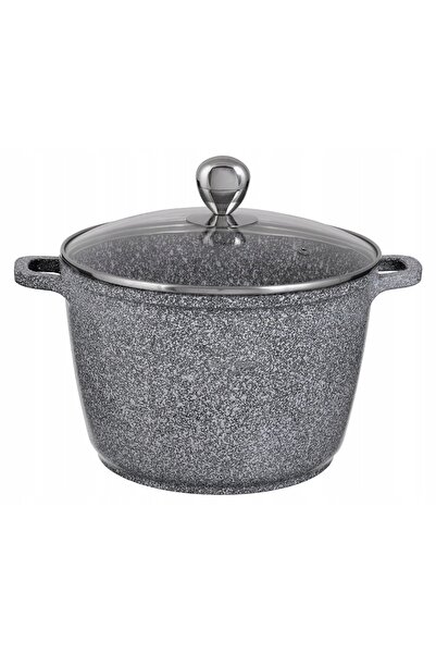 NO BRAND GARNEK MARMURĂ GRI 6.5 L CU CAPAC ELEGANȚĂ TRADIȚIONALĂ GRI 6.5 L