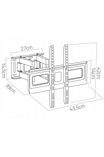 NO BRAND Suport TV 32-80 inch humberg 70 kg