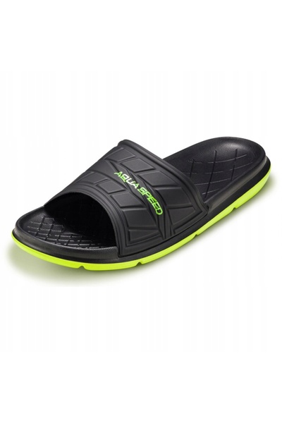 NO BRAND Șlapi AQUA-SPEED Aspen negru/verde 41 EU