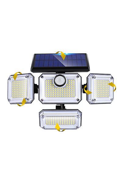 Kobi Lampă solară LED cu SENZOR DE PRESENȚĂ 6500K 3 moduri PROIECTOR + teleco...