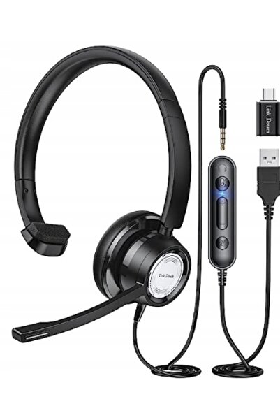 NO BRAND Căști wireless LINK DREAM H365 negre cu microfon