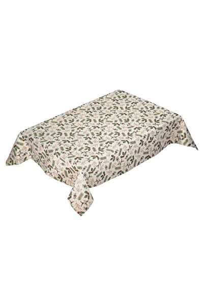 NO BRAND Față de masă gobelin cu model de Crăciun și Ilex 140x140cm