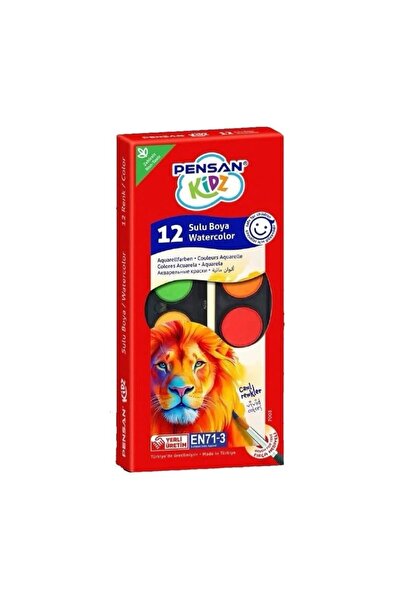 Pensan Kidz Sulu Boya 12 Renk