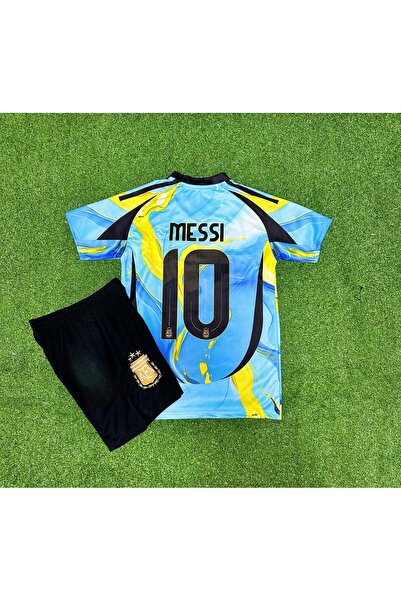 BYSPORTAKUS Arjantin 2024/25 Yeni Sezon Lionel Messi Özel Konsept Forması (Bl...