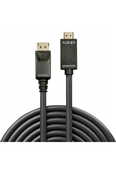Bark and Lindy Cablu adaptor LINDY DisplayPort - HDMI M/M 10.2G 5m negru 4K U...