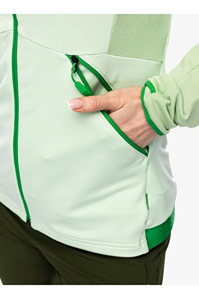 NO BRAND Hanorac fleece de damă Vaude scopi fleece jacket - verde jad 40 (M)