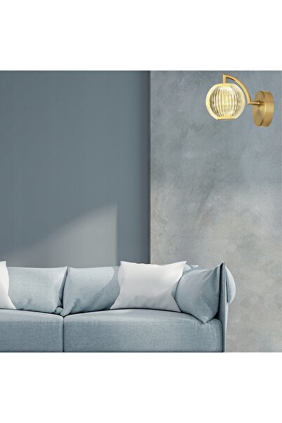 NO BRAND Lustră tip sferă auriu, cu cristale, LED 5W CCT, Prestige Brillant