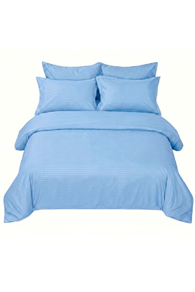 ODS Luxury Stripe Bedding 6-Piece Set - Premium Hotel Quality Microfiber Duve...