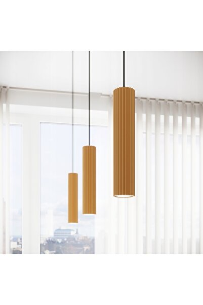 NO BRAND Lampă de birou modernă, auriu canelat, CARBON GU10 - Sollux Lighting