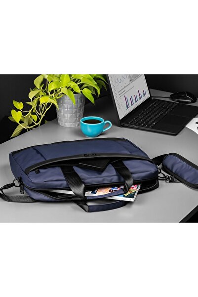 Tracer Geantă de umăr pentru laptop de 15,6 inch, ușoară, unisex, cu capacita...