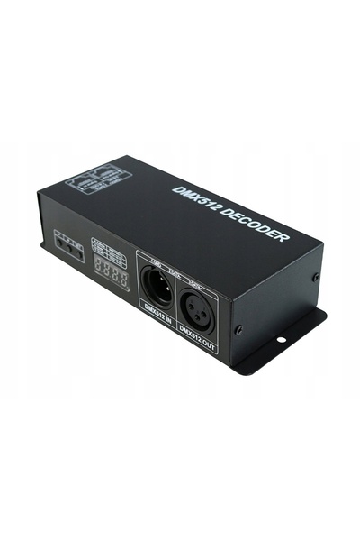 NO BRAND Controler DMX 512 RGB 24A 3x8A Decodor pentru bandă LED