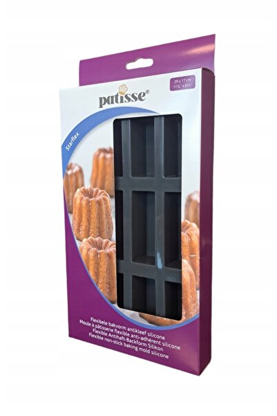 NO BRAND PATISSE Formă de silicon pentru 12 fursecuri 29x17cm STARFLEX