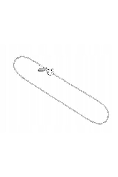 NO BRAND Brățară împletită din argint „Lisi Ogon”, 19 cm, 1,1 mm