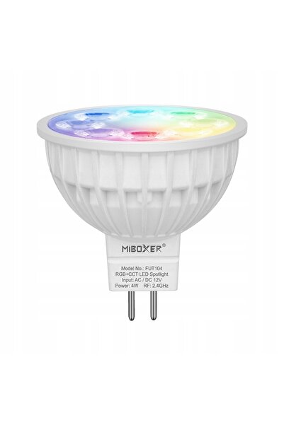 NO BRAND Miboxer FUT104 Bec LED RGB+CCT MR16 Multicolor 4W 2.4G