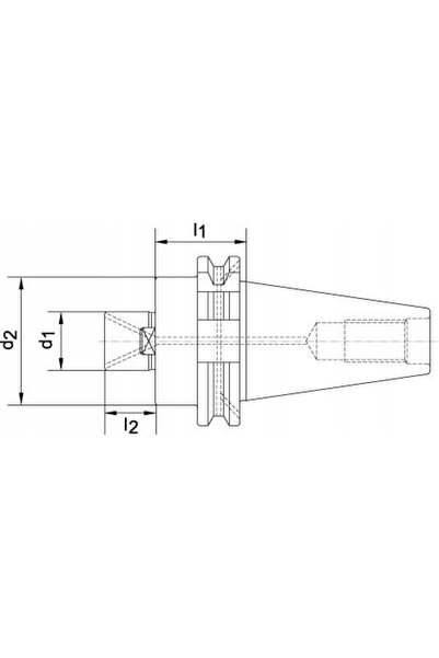 NO BRAND DIN69871AD port-freză de tip lung SK40-27 HAIMER