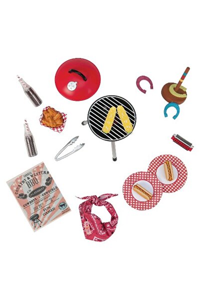 NO BRAND Our Generation: set de accesorii - Barn Dance & BBQ - GRILL CU ACCES...