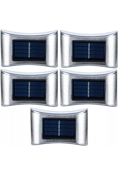 NO BRAND 5x LAMPĂ LED CU PANOU SOLAR, DE PERETE, PENTRU EXTERIOR, APLICĂ SOLA...