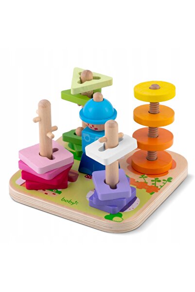 NO BRAND Jucărie sortator din lemn - puzzle RK-866 Ricokids