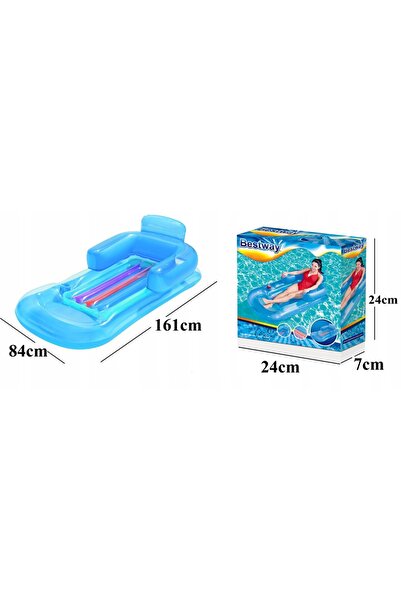 BESTWAY Șezlong gonflabil tip fotoliu 161 x 84 cm 43028 Albastru