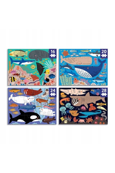 NO BRAND Mudpuppy: puzzle progresiv oceanele lumii