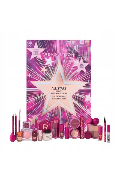 Revolution Calendar de Advent Makeup All Stars cu cosmetice