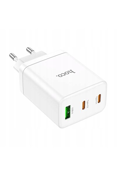 NO BRAND HOCO 2 x Type C + USB A PD QC3.0 3A 35W Alb Încărcător