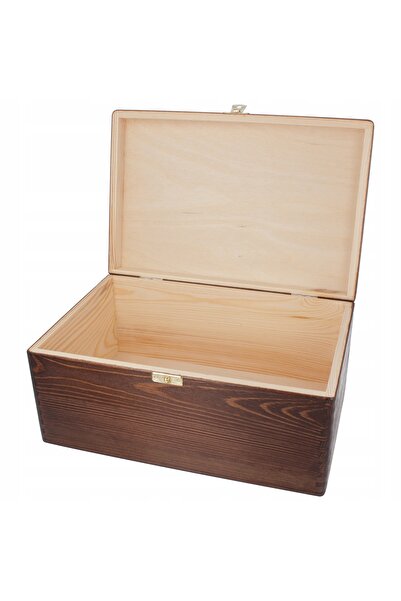 NO BRAND Cutie din lemn, container 20x30, trunchi, maro