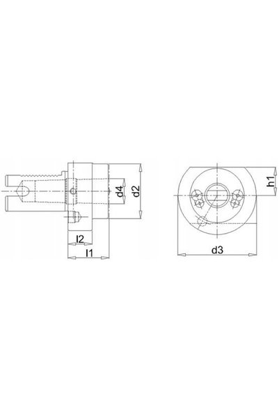 NO BRAND Suport FORTIS pentru con Morse VDI F 30mmxMK2