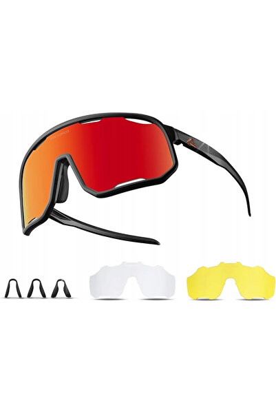 ROCKBROS Ochelari de ciclism polarizați UV400 SP351 14210010007 negru/roșu