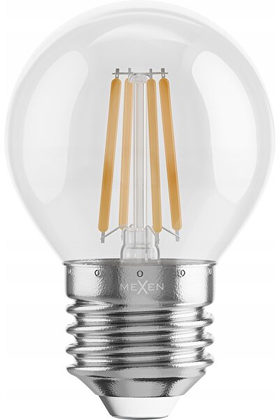 Mexen 10x Bec LED cu filament E27 tip Edison, lumină caldă, 6W=40W, nu pâlpâie