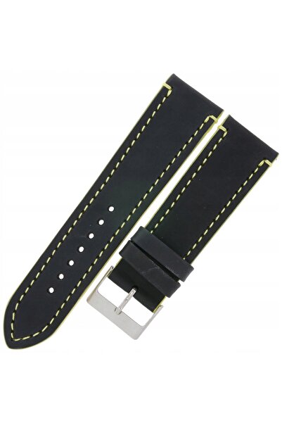 NO BRAND LAVVU Tailor LSPBY24 - 24mm - Negru - Curea de ceas din piele
